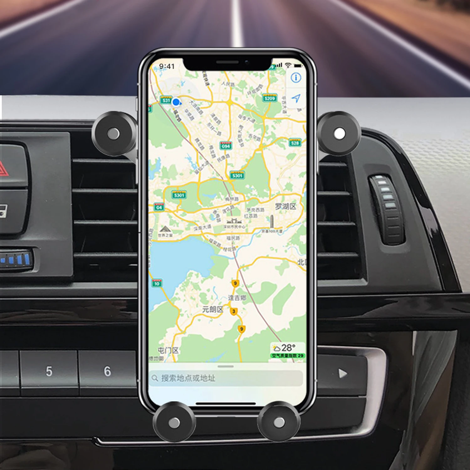 Автомобильный держатель для телефона Besegad с автоматической блокировкой, универсальный держатель для телефона с вентиляционным отверстием для iPhone, huawei, Xiaomi, 4-7 дюймов, телефон, gps