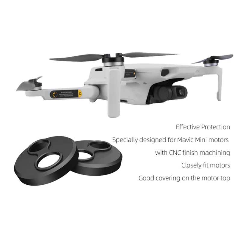4 шт. крышка двигателя Кепки для DJI Mavic мини-Дрон пылезащищенный двигатель защитная аксессуар алюминиевый светильник, без застежек