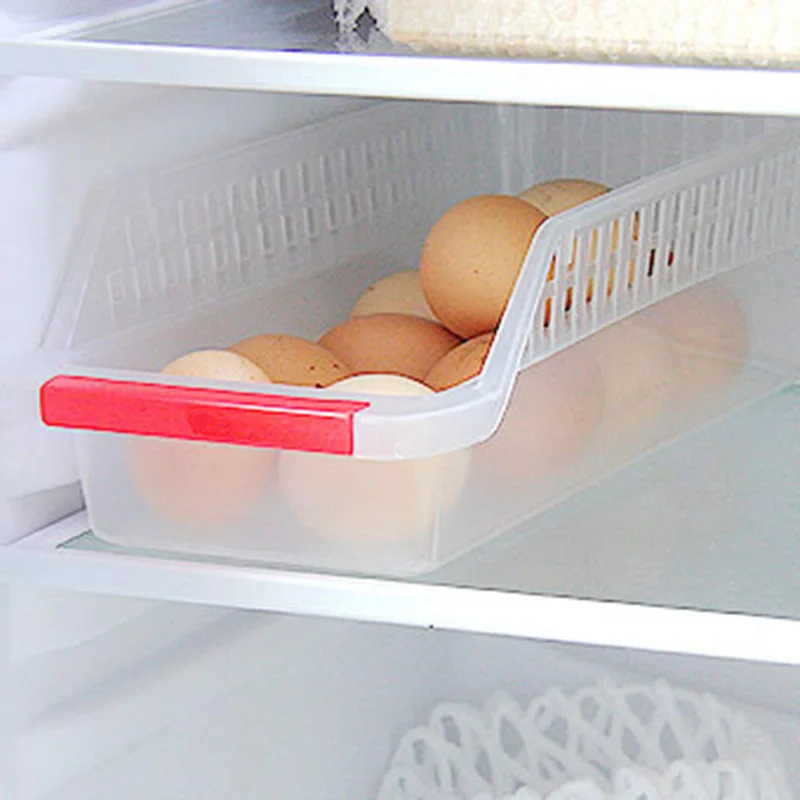 Refrigerator Shelves Shelf Rack Storage Box Drawer Type Organizer Save Space For Kitchen LE66