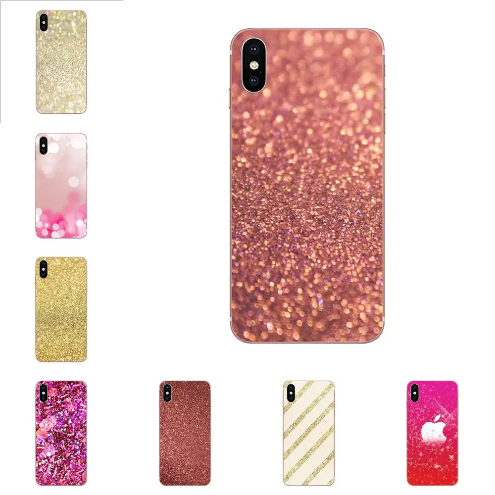 

Cell Phone Case For Xiaomi Redmi Mi 4 7A 9T K20 CC9 CC9e Note 7 9 Y3 SE Pro Prime Go Play Rose Gold Glitter Sparkles Incredible