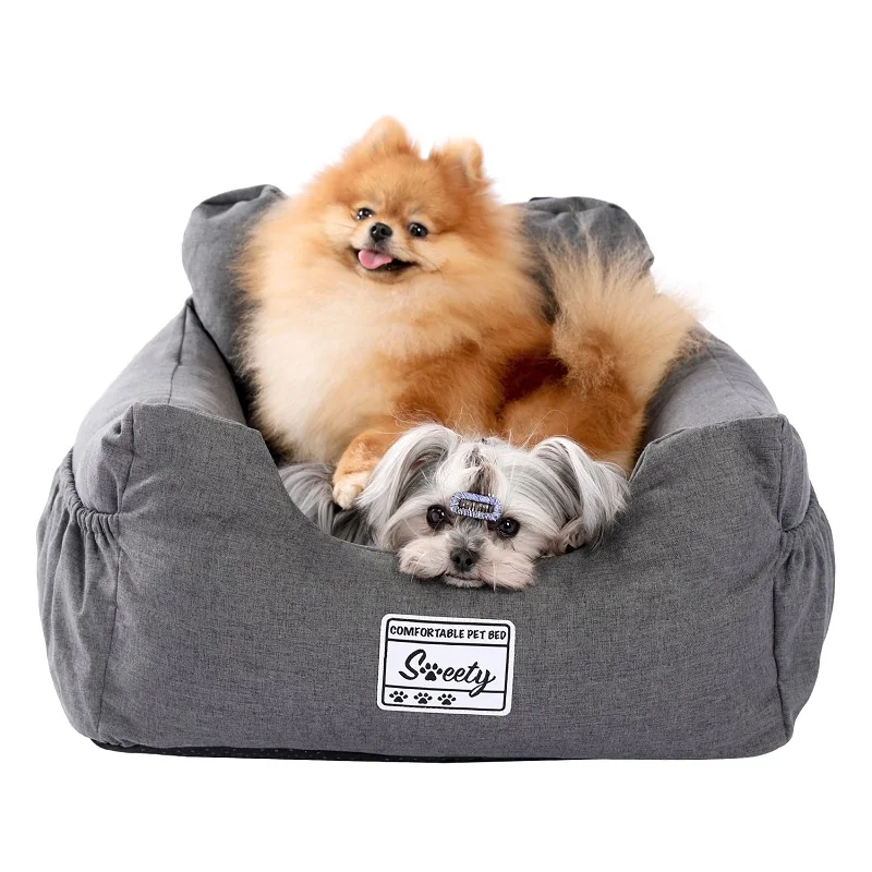 Pet Dog Travel Bed Car Seat Bed Soft for Small Medium Dog Puppy Cat Pet