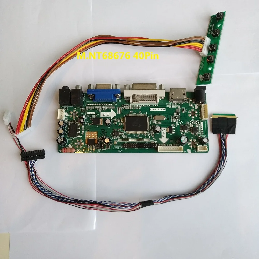 HDMI VGA DVI LED driver board controller board display for LP156WF4-SLC1 15.6" 1920X1080 monitor panel audio kit M.NT68676 LCD