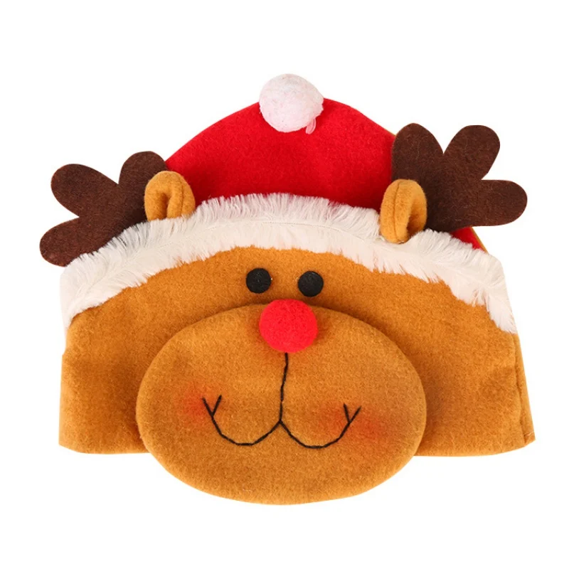 Childrens's Christmas Hat Kids Cute Cartoon Santa Claus Snowman Elk Hat New Year Party Christmas Ornaments