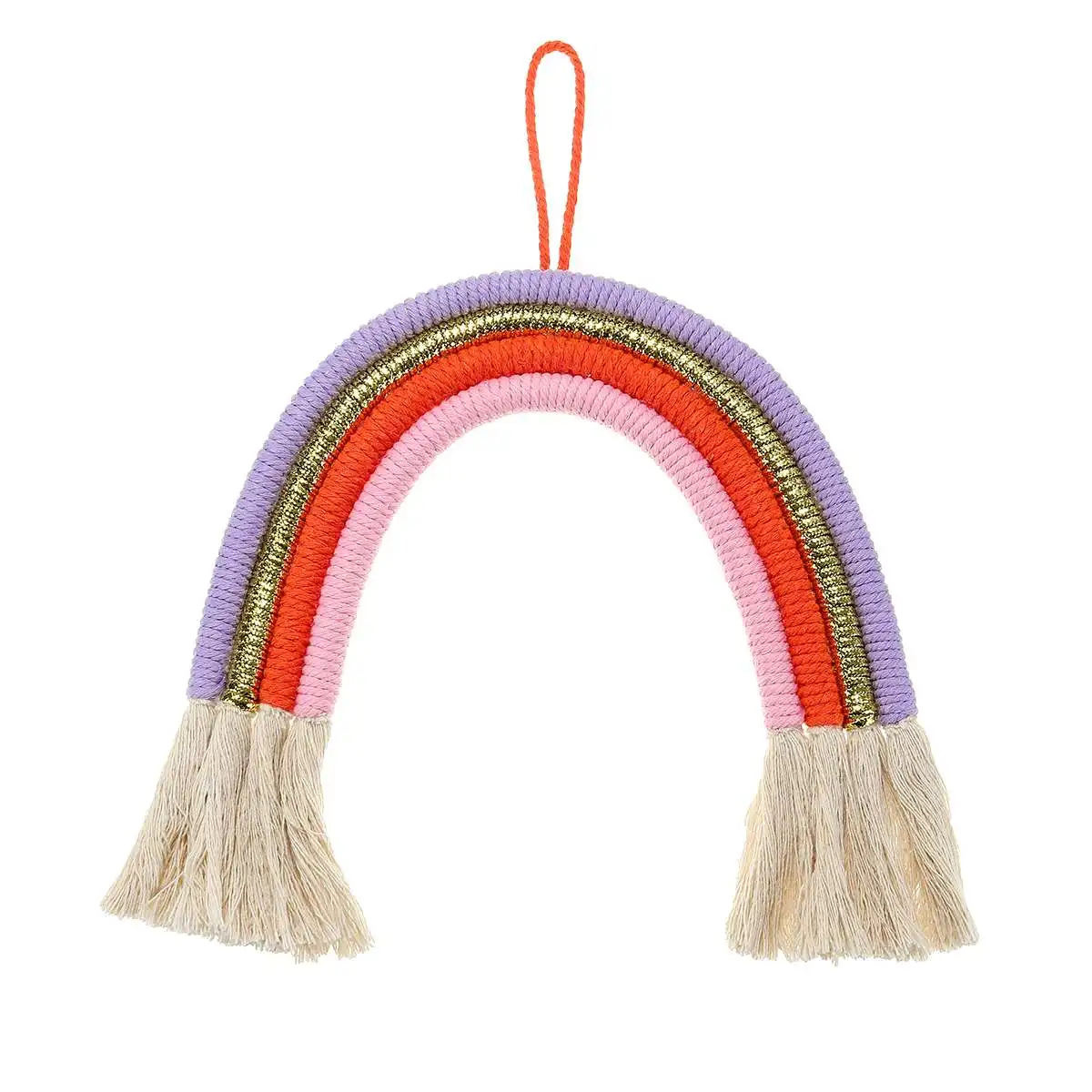 New Home Decoration Rainbow Handmade Weaving Ornament Nordic Simple Kid Room Wall Decoration dreaming Hanger