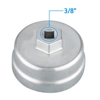 Universal 65mm 75mm x 24mm 14 holes Flutes Oil Filter Wrench Cup Socket Type Cap Remover