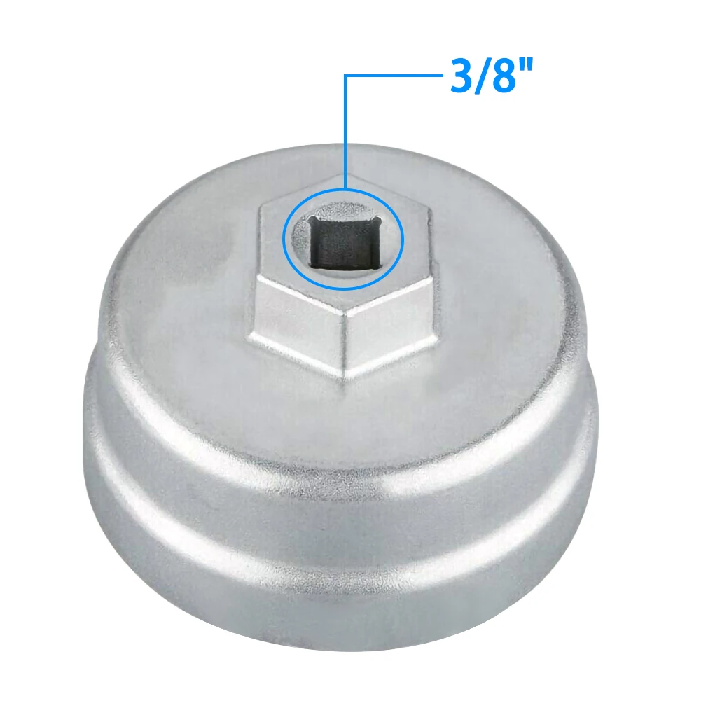 Universal 65mm x 24mm 14 holes Flutes Oil Filter Wrench Cup Socket Type Cap Remover Tool Universal 65mm x 24mm 14 holes Flutes Oil Filter Wrench Cup Socket Type Cap Remover Tool