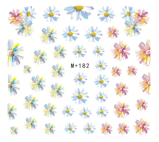 M+ 174-189 стиль Японский Корейский водяная маркировка Маникюр Наклейка s Наклейка с цветком для ногтей лак для ногтей цветок наклейка s наклейки для ногтей