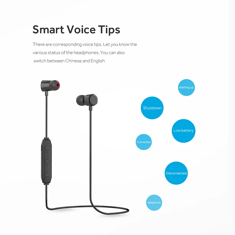 neckband Sports Bluetooth Earphone Wired Gaming Headset with Micr Stereo HIFI Earbuds Support Volume Control for xiaomi huawei
