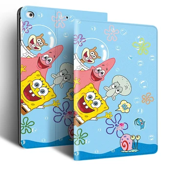 

for iPad 5/6th generation Air 2 Mini 1/2/3 iPad 2/3/4 Pro 10.5 mini 4/5 case Silicone Soft Back stand PU Leather Smart Cover