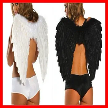 

1pack Adult Angel Feather Wings Photo Prop Stage Show Halloween Costume Wedding Party Supplies Kid Birthday Gift Decors