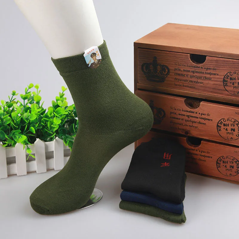 10-Pairs-Men-Socks-Vintage-Durable-Wear-resistant-Practical-Solid-Color ...