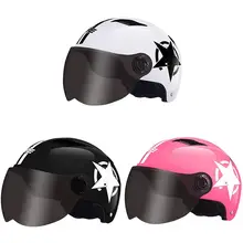 Мотоциклетный безопасный шлем, Электрический скутер, велосипедный шлем с открытым лицом, бейсбольная кепка, защита от УФ-излучения, защитный жесткий шлем для защиты головы