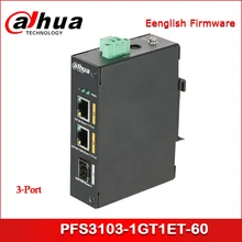 Dahua PoE коммутатор PFS3103-1GT1ET-60 3-Порты и разъёмы переключатель с 2-Порты и разъёмы PoE