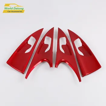 Billige Klavier Rot Auto Tür Interinal Griff Rahmen ABS Decoratin Trim Für Honda Civic 10th 2016 2017 2018 Zubehör