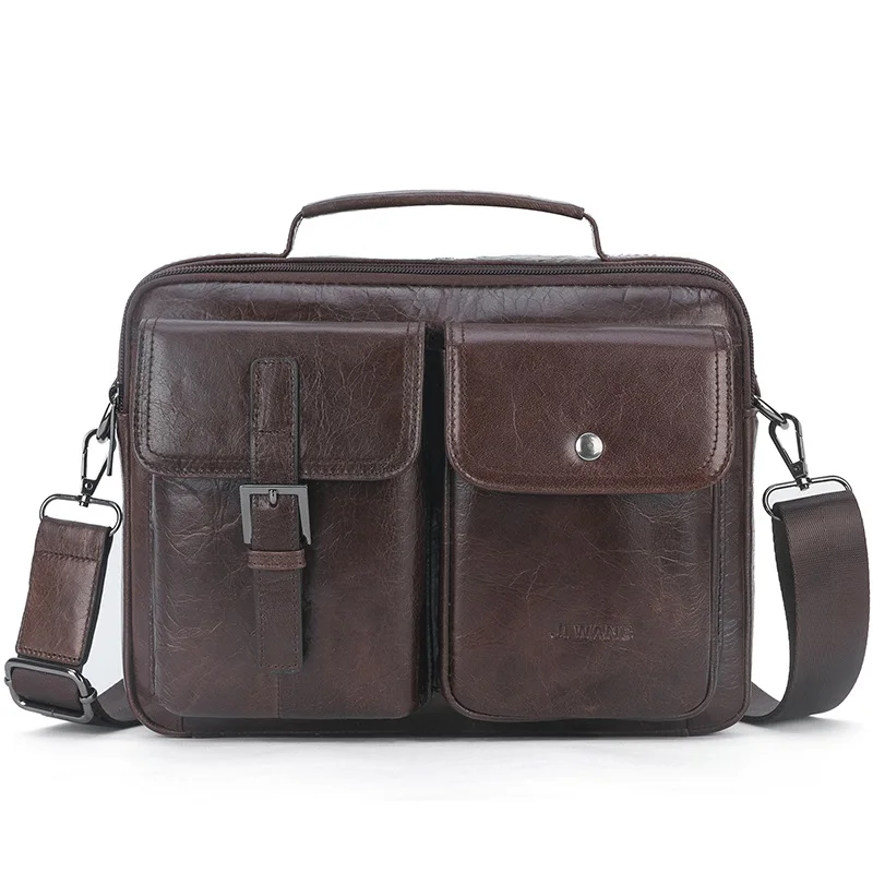 Men/'s Leather Bag Business Messenger Laptop Carry On Shoulder Briefcase Handbag