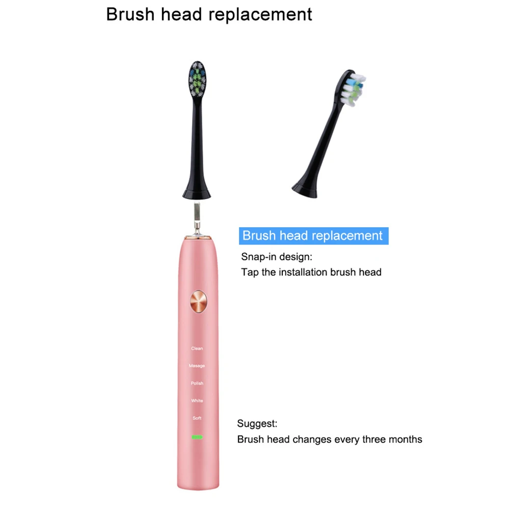 2/3/4 шт. для Philips Sonicare DiamondClean Замена HX6063/65 HX9342 HX6933 черный Зубная щётка замена электрической насадки
