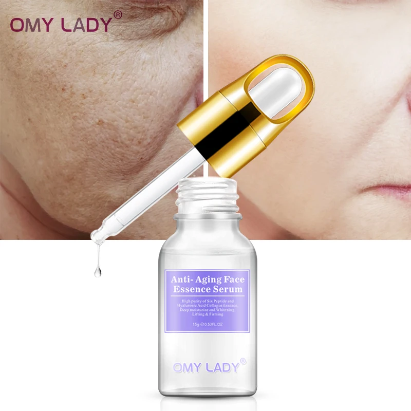 

OMY LADY Six Peptide Anti-Wrinkles Anti-Aging Face Serum Hyaluronic acid Nicotinamide Whitening Moisturizing Essence skin care
