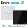 SONOFF T1 T2 T3 EU/UK WiFi Smart Wall Light Switch eWelink Smart Home interruptor TX Series 86 Type Switch For Alexa Google Home 1