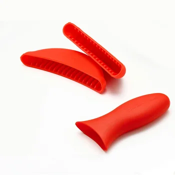 

Premium Durable Silicone Pan Hot Handle Holder Sleeve Cover Grip Potholder 140*75mm Silicone Potholder Handle Holder Kit