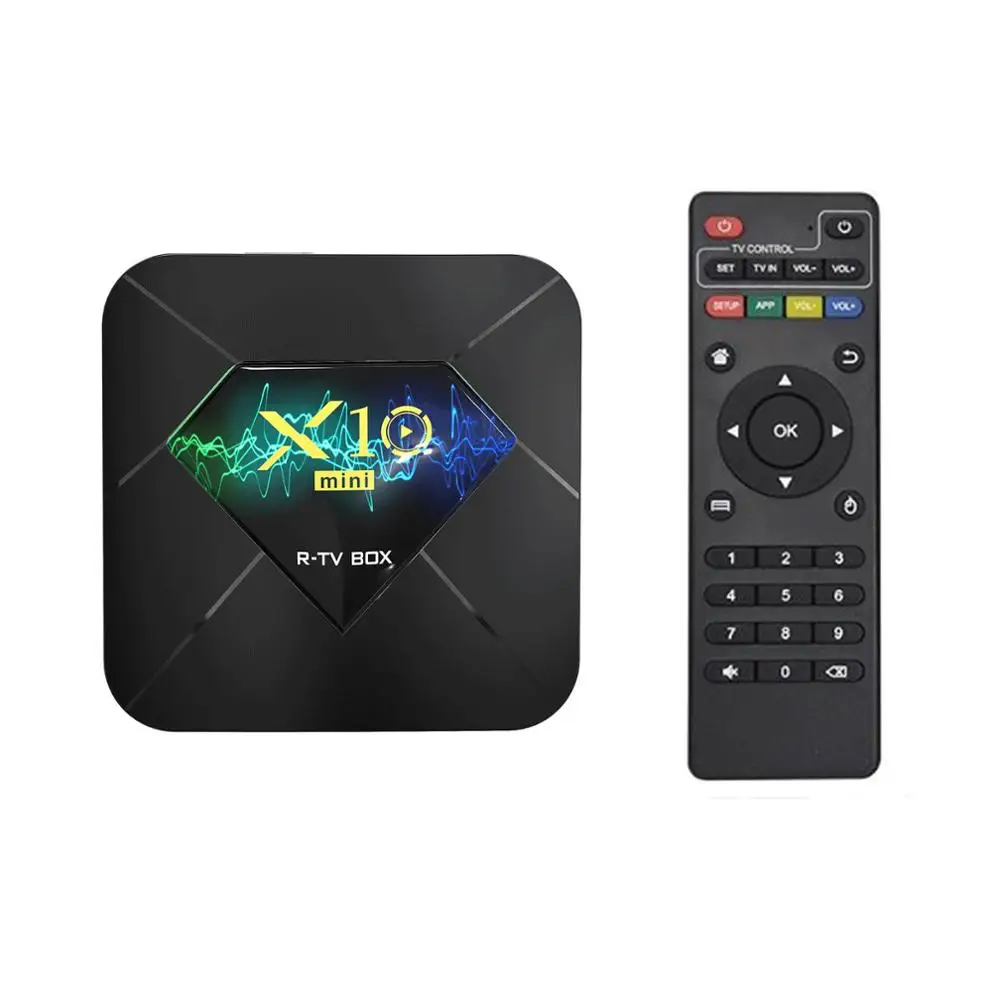 Приставка Смарт ТВ X10mini Android 10 0 Allwinner H313 четыре ядра 1/2 ГБ ОЗУ 8/16 Гб ПЗУ двойной