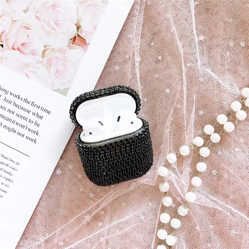 Жесткий чехол с блестящими бриллиантами для Apple Airpods, защитный чехол, беспроводной чехол с Bluetooth для наушников, чехол для зарядки, сумки