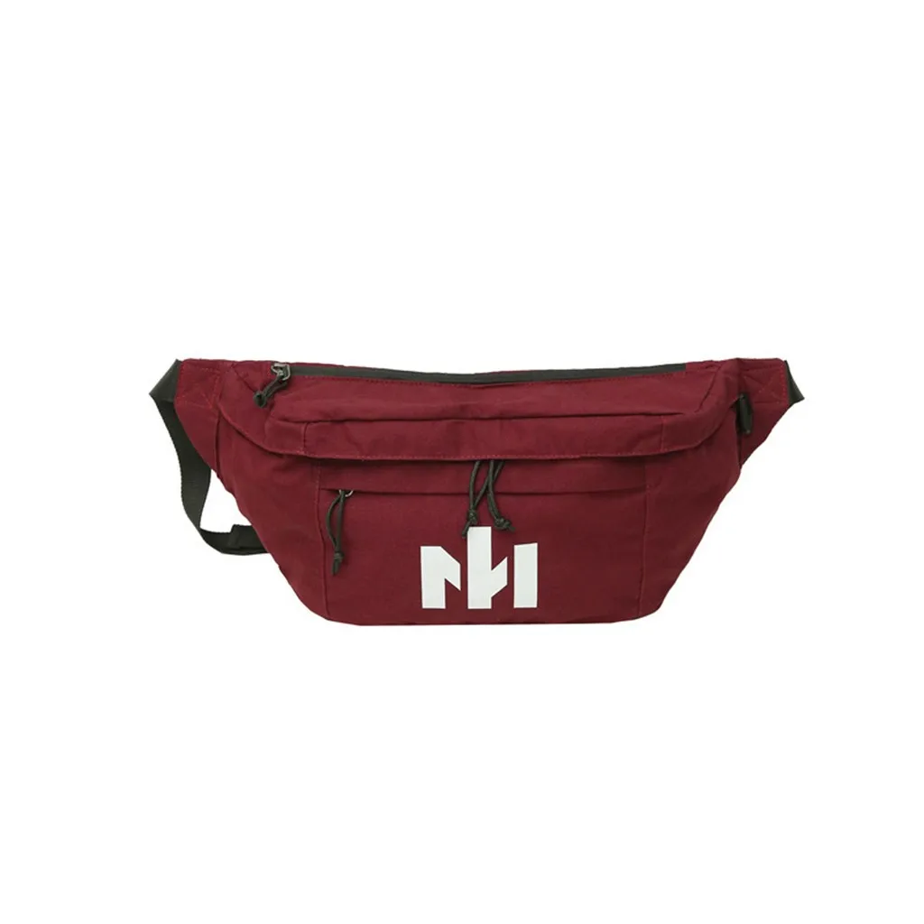 

Vintage Chest Bag Unisex large capacity storage pockets multi-function chest bag banana Canvas Crossbody Bag bolsa feminina