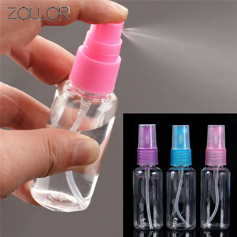 

ZOLLOR Newst 30ml Portable Liquid bottle Mini Empty Bottles Travel Transparent Plastic Perfume Atomizer SmallSpray Refillable