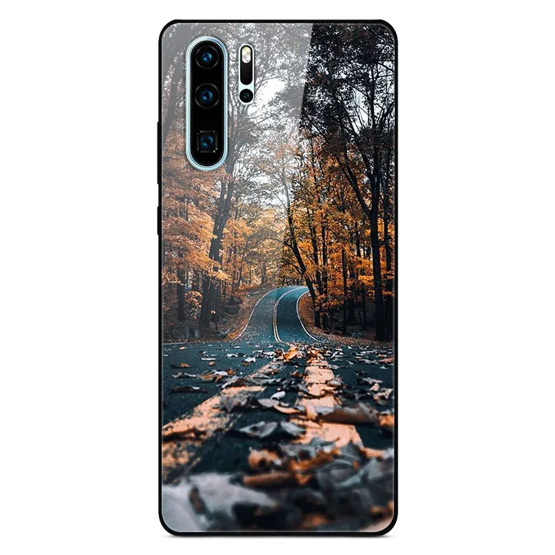 44 Для huawei P30 Pro Чехол из закаленного стекла, планета космос, чехол из стекла для huawei P30 Lite Pro P30Lite P30Pro Coque Cover - Цвет: 44