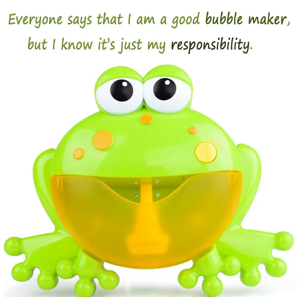 Baby Bath Toys Funny Bubble Frog Music Bubble Maker Bubble Machine Bathroom Bath Toy Bubble Maker 2