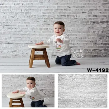 

HUAYI Wood Planks Floor With Vintage Brick Wall Background Photography For Kids Artistic Portrait Photoshoot Backdrops W-4192