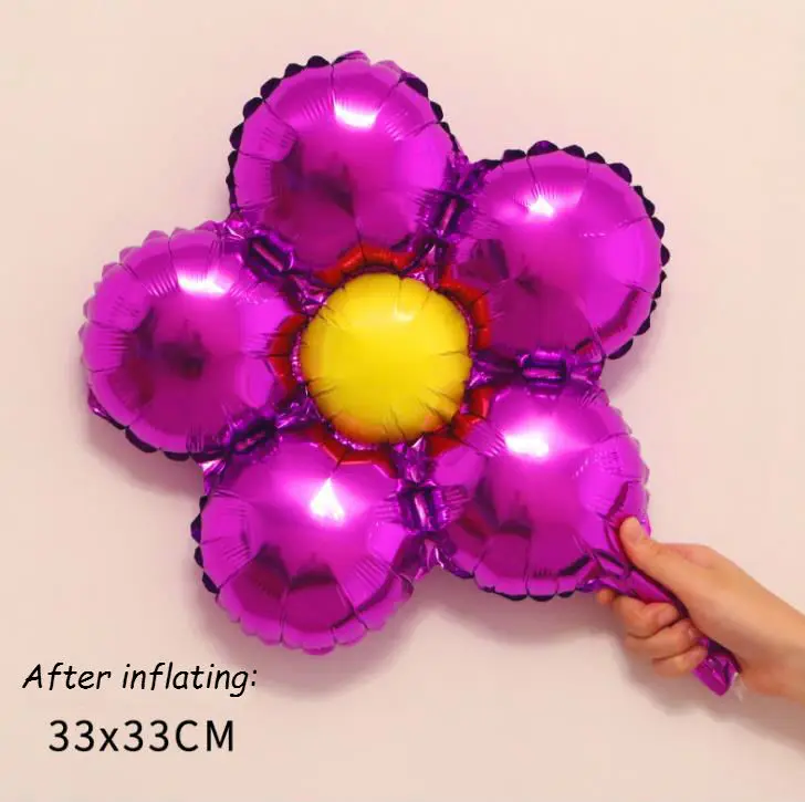 purple Воздушный шар цветок - Цвет: purple