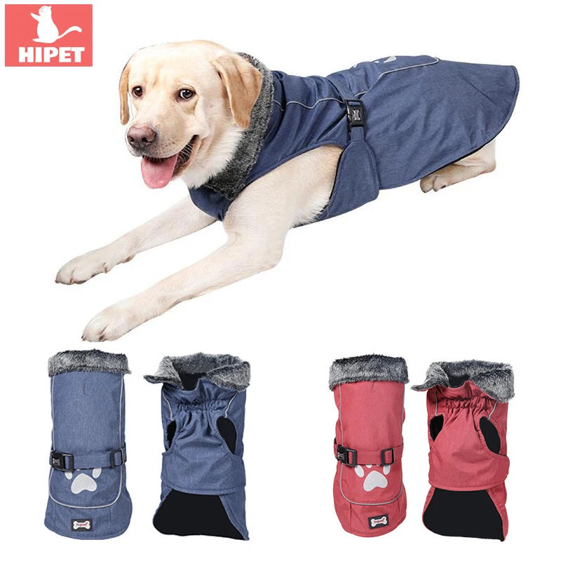

Winter Dog Coat Jacket Pet Clothes For Small Medium Large Dogs Autumn Warm Waterproof Thicken Big Dogs Vest Clothing Pet Apparel