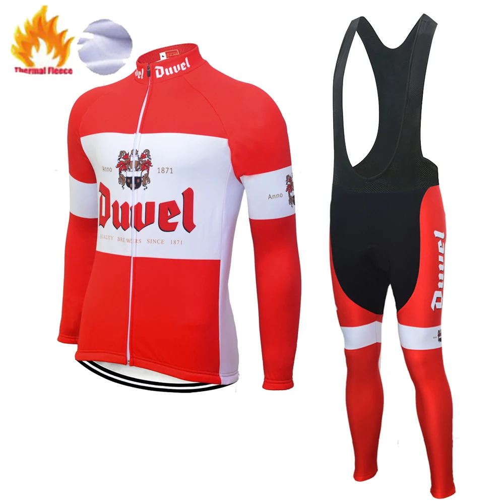 DUVEL велосипедная майка мужская с длинным рукавом набор ropa bicicleta hombre invierno велосипедная одежда зимняя флисовая велосипедная Одежда MTB ropa
