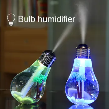 

USB Colorful Light Air Humidifier Mini Bulb Mist LED for Home Bedroom Office KQS8