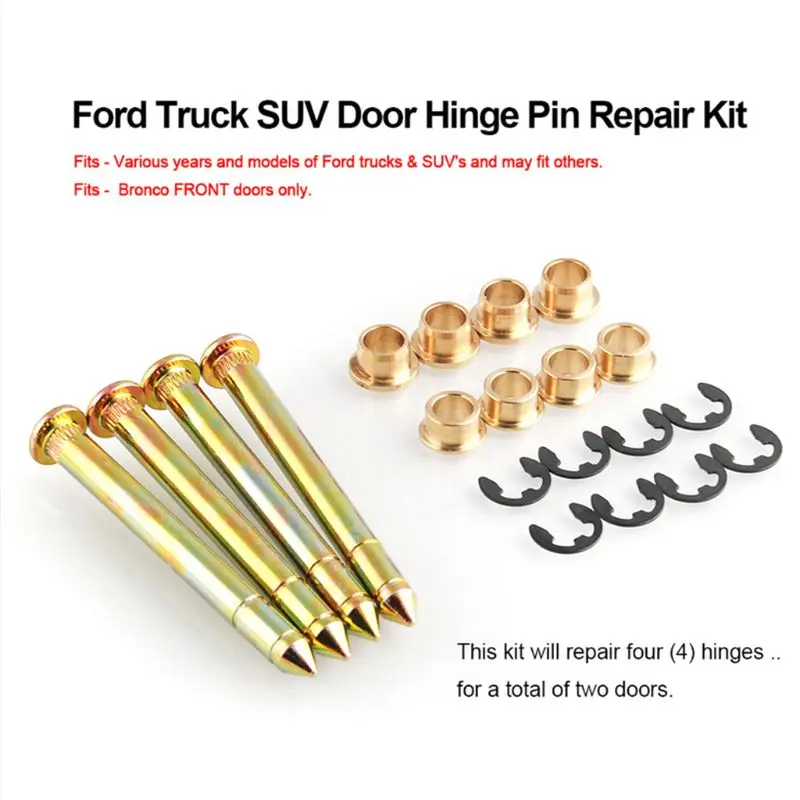 Новые шарнирные штифты двери комплект втулок для Ford F150 F250 F350 Bronco(4 контакта 2 двери) qyh