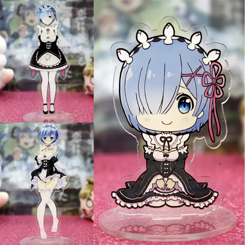 1 шт. Re:Life in A отличается от Zero Аниме Rem печатная фигурка на акриловой подставке