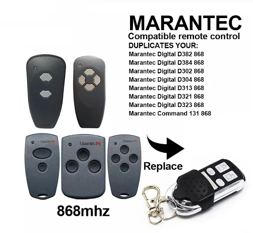 Hormann Marantec 868 гаражный дверной пульт дистанционного управления Дубликатор duplo и HSM2 HSM4 868 пульт Marantec Digital D302 382 дистанционного гаражные ворота управления
