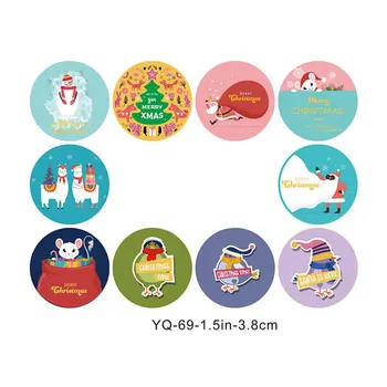 

500Pcs/roll Christmas Thank You Sticker for seal label Scrapbooking Christmas Sticke Decoration Sticker Stationery Sticker