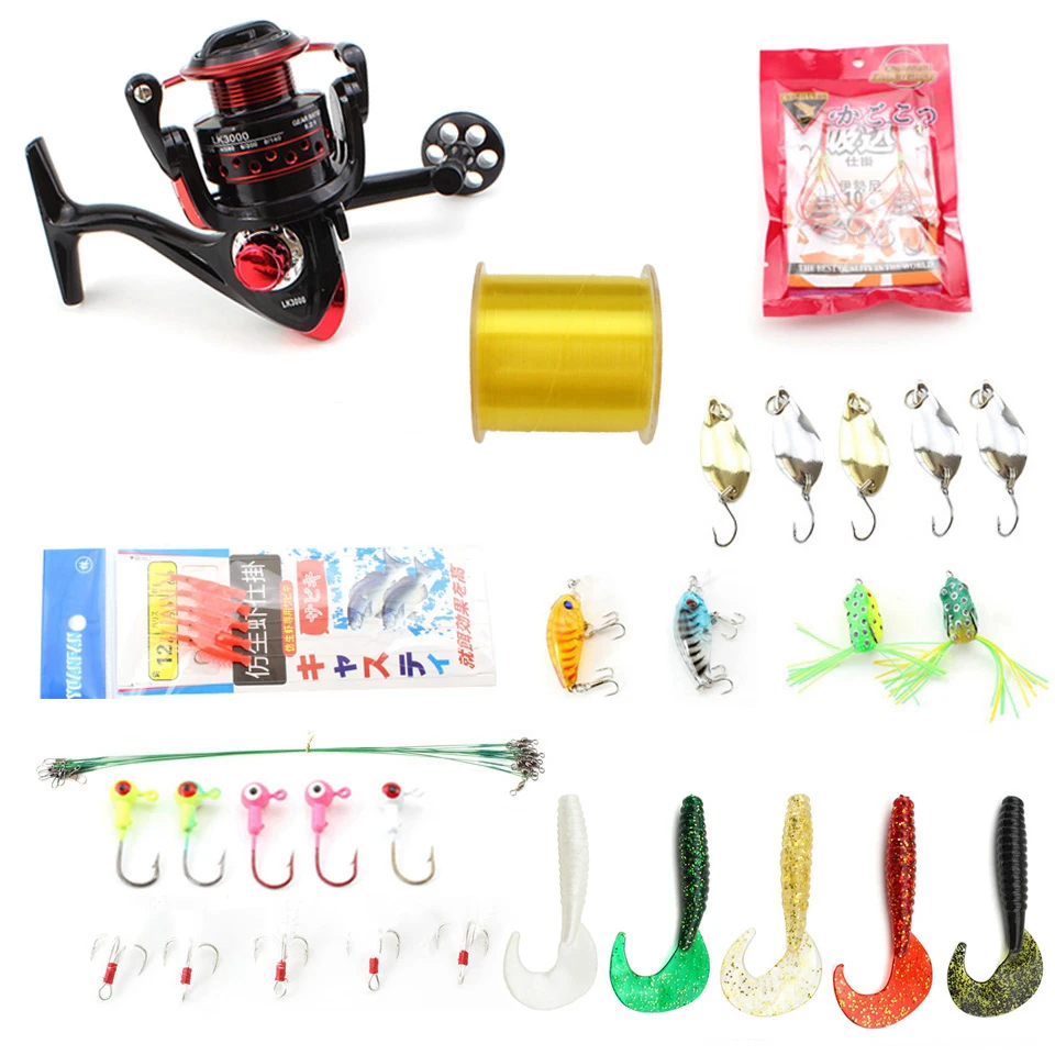 Vara de Pesca Conjunto com Carpa Iscas de Pesca Carretel Linha Combo Kits Completos Molinete Pesca Flutuador Ganchos Enfrentar 1.8m-3.0m 9 Varas de pescar
