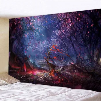 

Tree Of Life Mandala Tapestry Tenture Hippie Boho Decor Witchcraft Tapestries Wall Fabric Nature Psychedelic Bedroom Wall Carpet