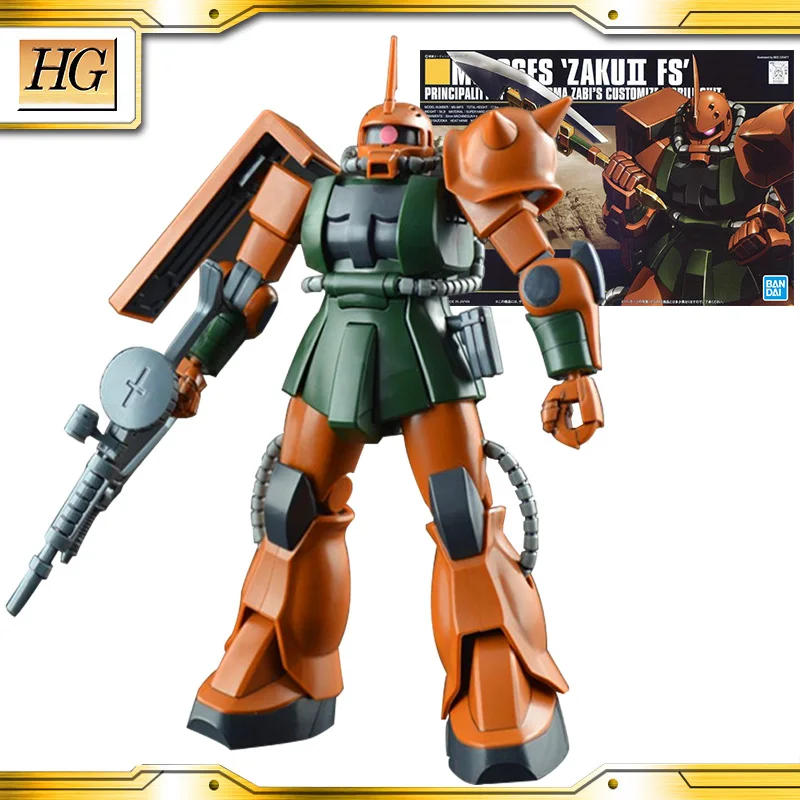 Оригинальная модель BANDAI GUNDAM 1/144 HGUC Gundam Детская сборка робот аниме экшн-фигурки