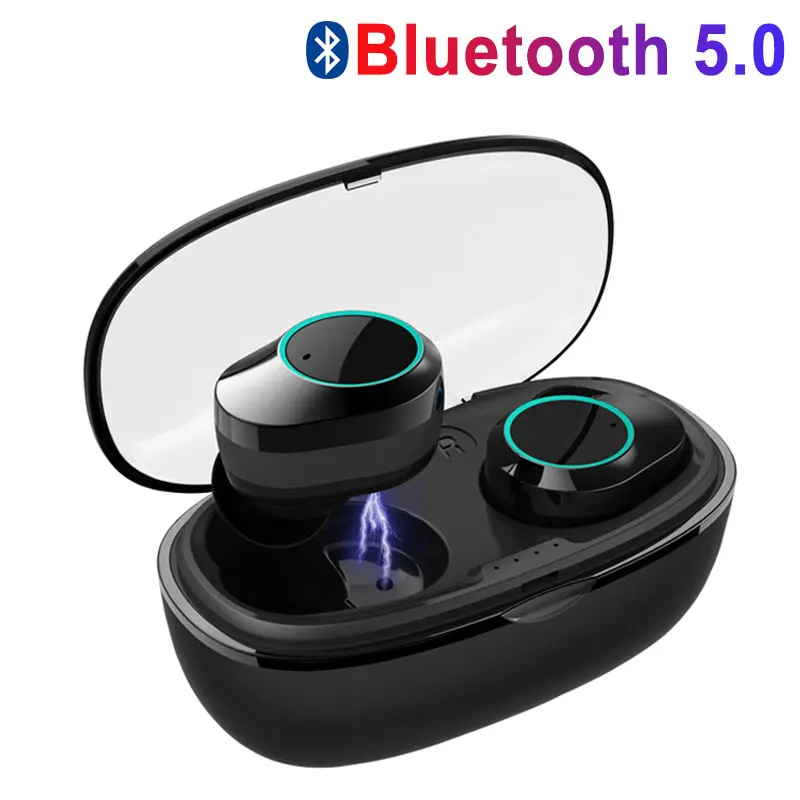 

Bluebooth 5.0 wireless earphone case touch control headsets 6D Stereo headphones IPX6 Waterproof Sport earburd for iphone xioami