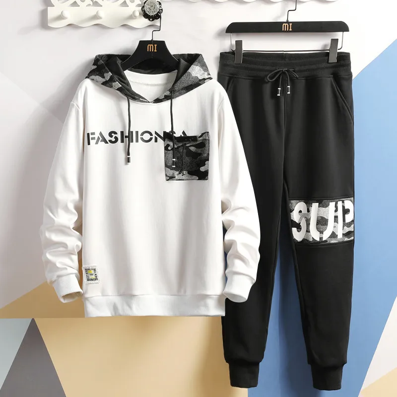 

Spring, Autumn And Winter New Style Quality Men's Casual Hooded Set, Fashion, Korean-style MEN'S Sport Suit