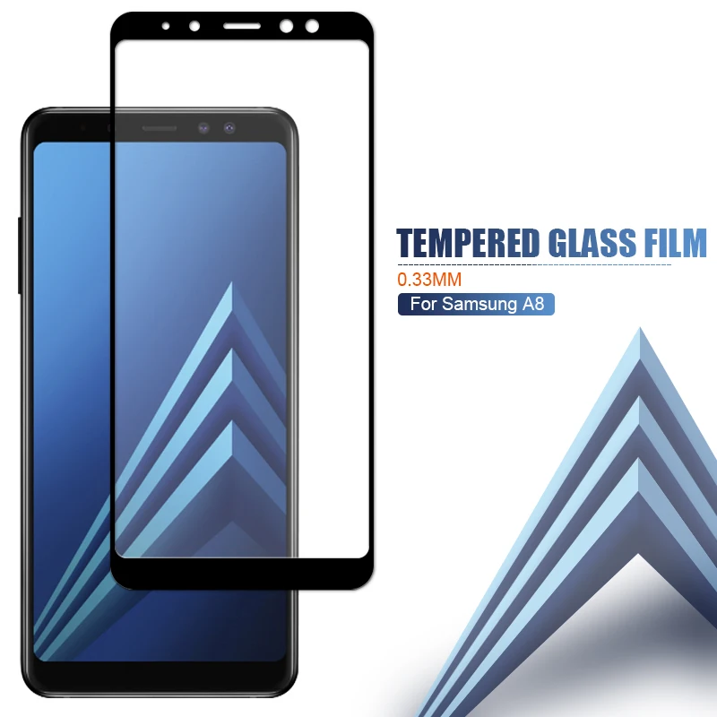 Защитное стекло для samsung Galaxy J4, J6, A6, A8 Plus, A5, A7, A9, версия, закаленное стекло для экрана телефона