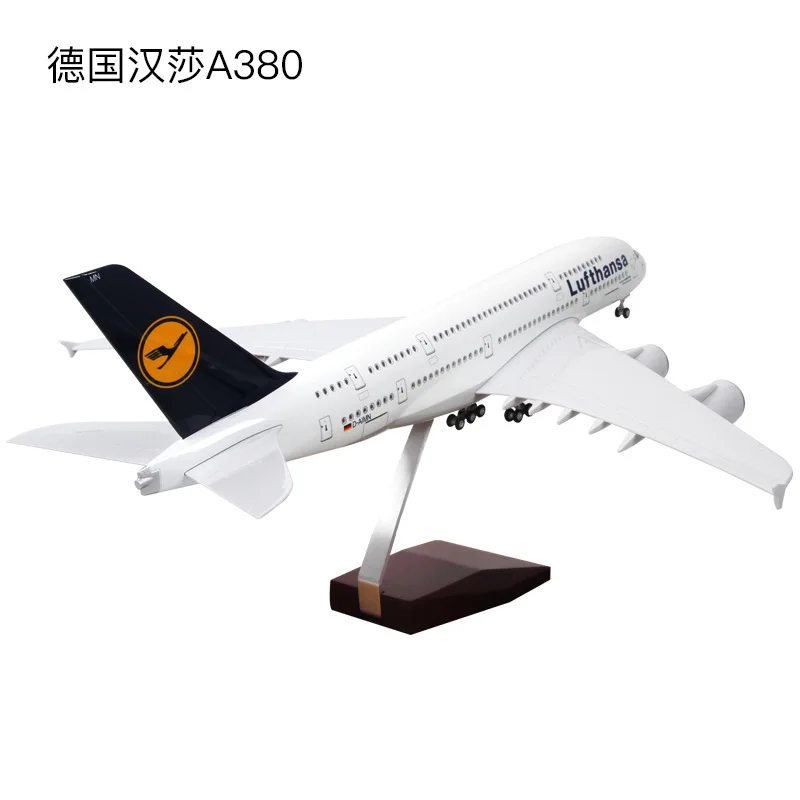Terebo 1:160 Airbus A380 aircraft model Lufthansa Qatar Australian Airlines passenger collection gift - Цвет: Белый