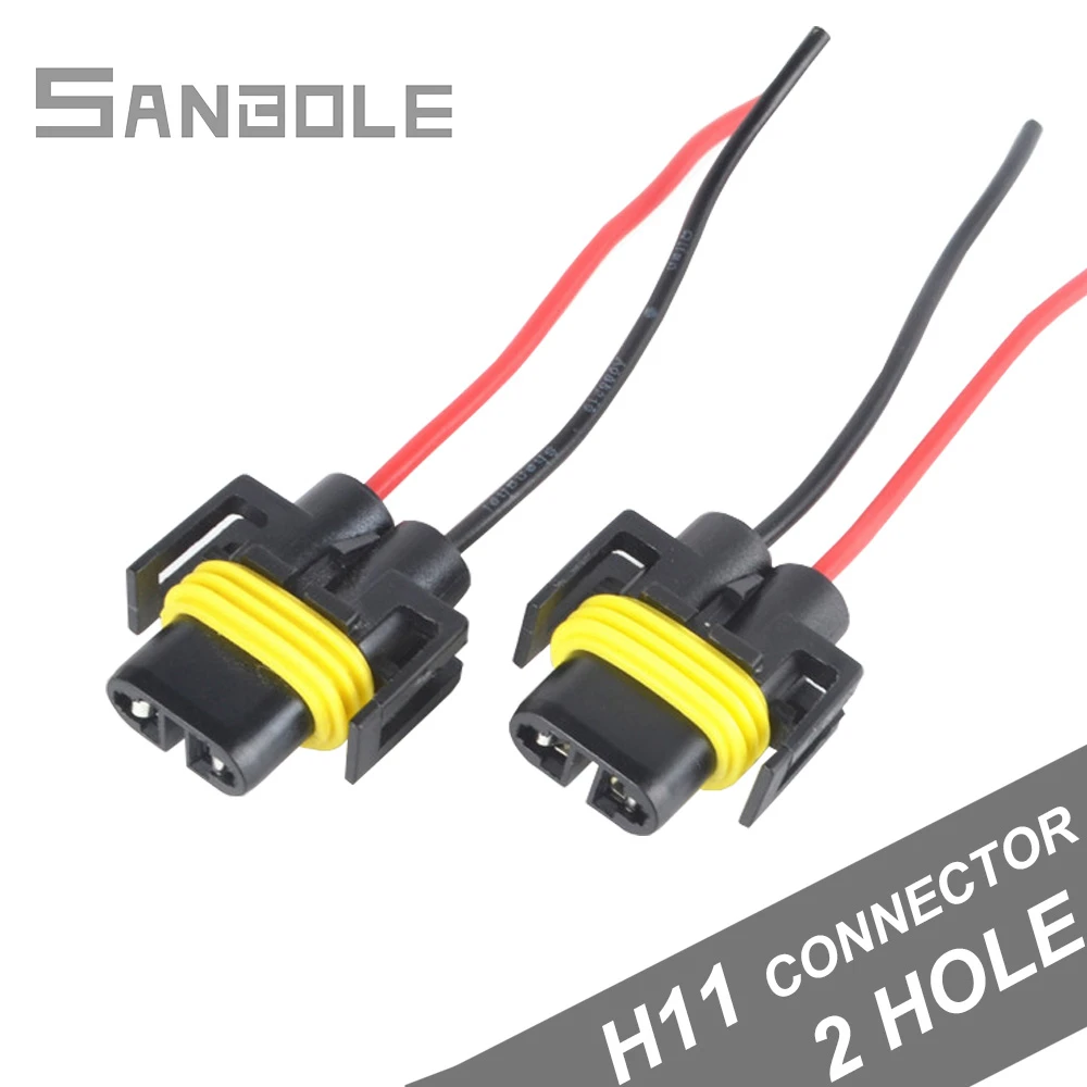 Водонепроницаемый разъем для автомобильных фар 10 см с 2 отверстиями штепсельная