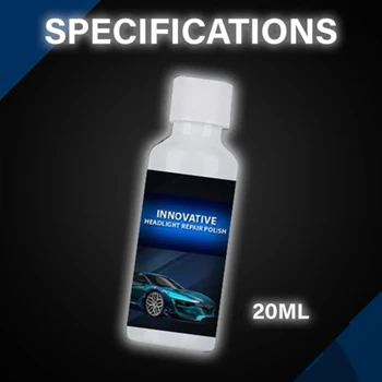 

20ML Car auto Headlight refurbishment agent Maintenance Clean Retreading Agent Spray Polish Repair Fluid Scratches Remover