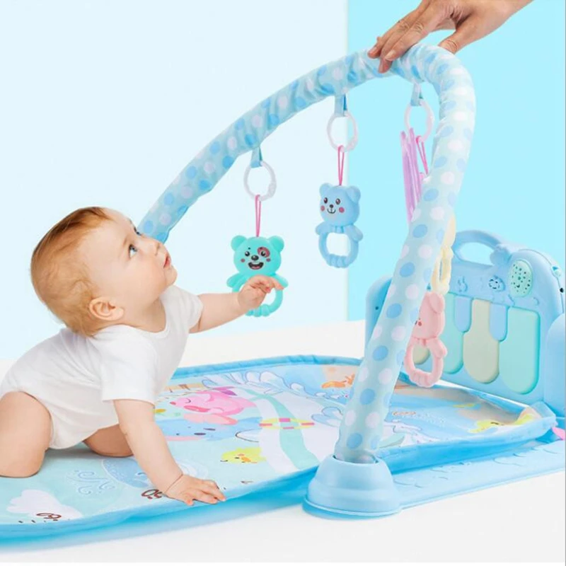 Play Mat Baby Carpet Music Puzzle Mat with Piano Keyboard Educational Rack Toys Infant Fitness Crawling Mat Gift for Kids Gym