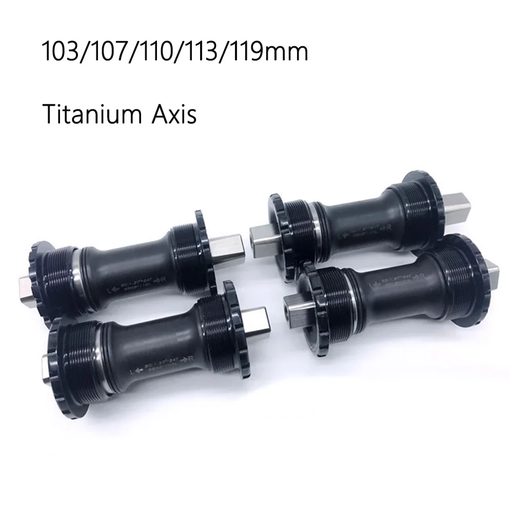 Bicycle Bottom Bracket 103 107 110 113 119mm for Folding Bike Titanium Square