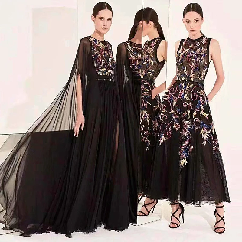 Длинное платье высокого качества Весна Лето 2020 новые женские модные вечерние
